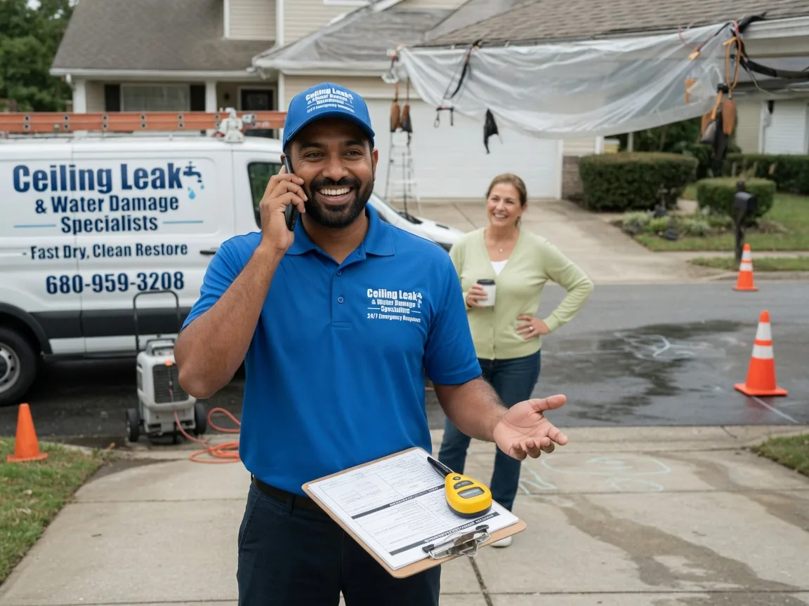 Ceiling Leak Cleanup League City, TX FAQs